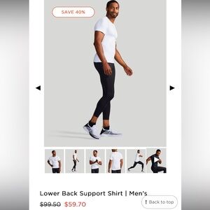 Back Support Shirt | Men's Short Sleeve